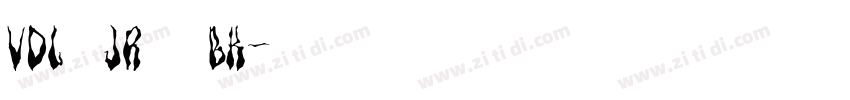 VDL ロゴJrブラック BK字体转换